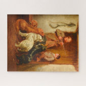 Hunter and Boy von Arthur Fitzwilliam Tait 1876 Puzzle (Horizontal)