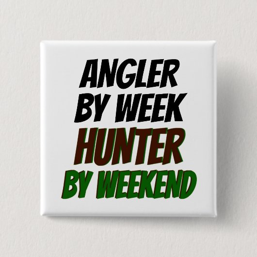 Hunter Angler Button (Vorderseite)