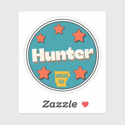Hunter, Arkansas Sticker (Blatt)