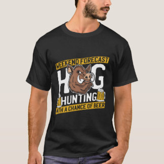 Hunter Beer Hunt Wildlife Hount T-Shirt