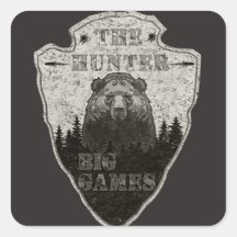 Hunter, Big Game, Bär T - Shirt Trucker Hat Keycha