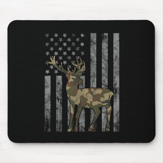 Hunter Camouflage Jagd Buck Elk American F Mousepad (Vorne)