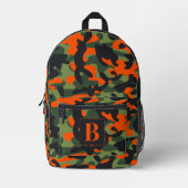 Hunter Camouflage Personalisiert Monogram Camoufla Bedruckter Rucksack (Vorderseite)
