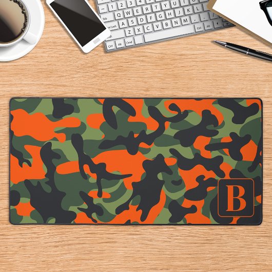 Hunter Camouflage Personalisiert Monogram Camoufla Schreibtischunterlage