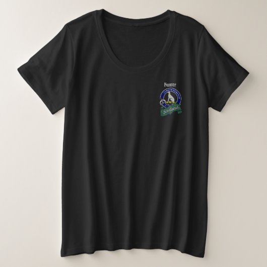 Hunter Clan Abzeichen Damen Große Größe T-Shirt (Design vorne)