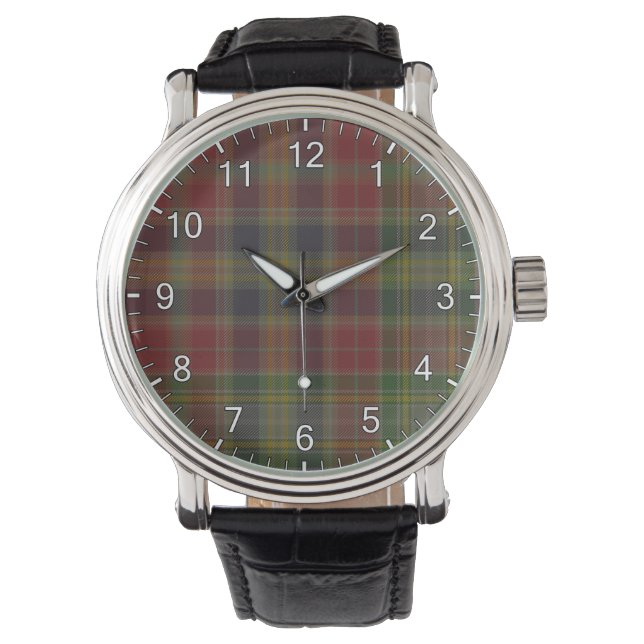 Hunter Clan Tartan Armbanduhr (Vorderseite)