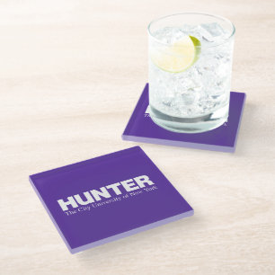 Hunter College CUNY Akademisches Logo Glasuntersetzer