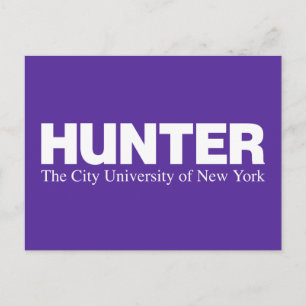 Hunter College CUNY Akademisches Logo Postkarte