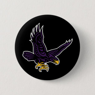 Hunter College Hawk Button