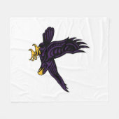 Hunter College Hawk Fleecedecke (Vorderseite (Horizontal))