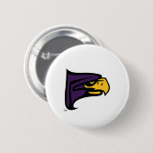 Hunter College Hawk Profil Maskottchen Button (Vorne & Hinten)