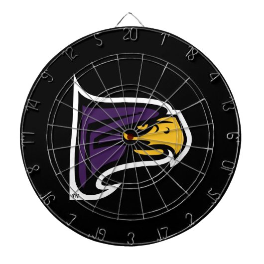 Hunter College Hawk Profil Maskottchen Dartscheibe (vorne)