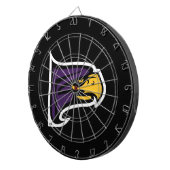 Hunter College Hawk Profil Maskottchen Dartscheibe (Vorderseite rechts)