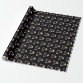 Hunter College Hawk Profil Maskottchen Geschenkpapier (Ungerollt)