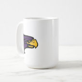 Hunter College Hawk Profil Maskottchen Kaffeetasse (Vorderseite Links)
