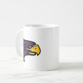 Hunter College Hawk Profil Maskottchen Kaffeetasse (Vorderseite Links)