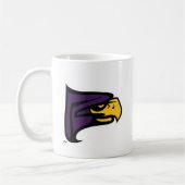 Hunter College Hawk Profil Maskottchen Kaffeetasse (Links)