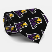 Hunter College Hawk Profil Maskottchen Krawatte (Gerollt)