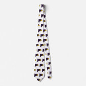 Hunter College Hawk Profil Maskottchen Krawatte (Vorderseite)