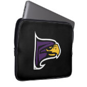 Hunter College Hawk Profil Maskottchen Laptopschutzhülle (Vorne Rechts)
