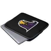 Hunter College Hawk Profil Maskottchen Laptopschutzhülle (Vorne Knopf)