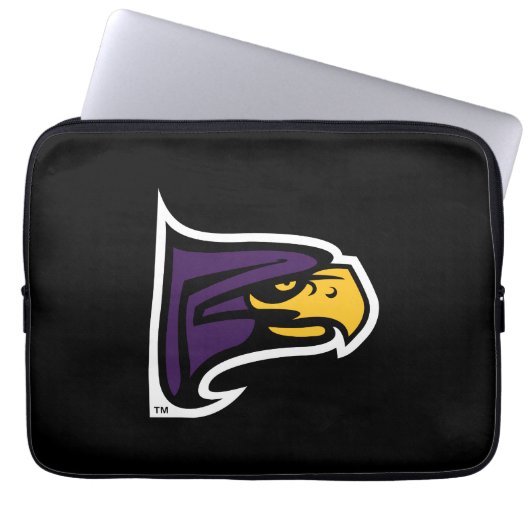 Hunter College Hawk Profil Maskottchen Laptopschutzhülle (Vorderseite)