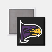 Hunter College Hawk Profil Maskottchen Magnet (Vorderseite/Rückseite)