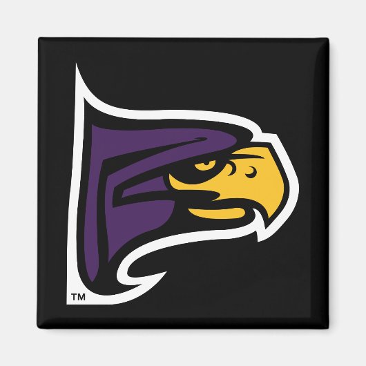 Hunter College Hawk Profil Maskottchen Magnet (Vorne)