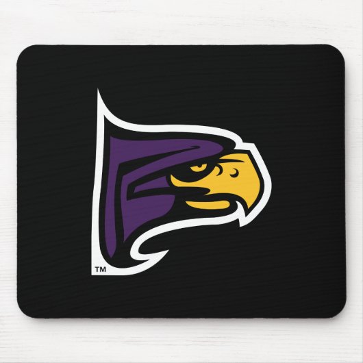 Hunter College Hawk Profil Maskottchen Mousepad (Vorne)