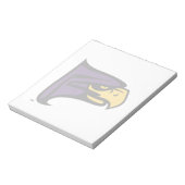 Hunter College Hawk Profil Maskottchen Notizblock (Rotiert)