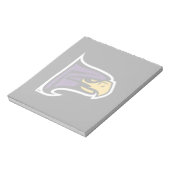 Hunter College Hawk Profil Maskottchen Notizblock (Rotiert)