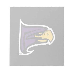 Hunter College Hawk Profil Maskottchen Notizblock