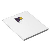 Hunter College Hawk Profil Maskottchen Notizblock (angewinkelt)