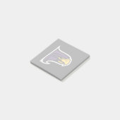 Hunter College Hawk Profil Maskottchen Post-it Klebezettel (angewinkelt)