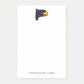 Hunter College Hawk Profil Maskottchen Post-it Klebezettel