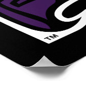 Hunter College Hawk Profil Maskottchen Poster (Ecke)