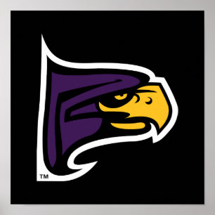 Hunter College Hawk Profil Maskottchen Poster