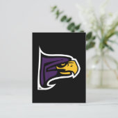 Hunter College Hawk Profil Maskottchen Postkarte (Stehend Vorderseite)