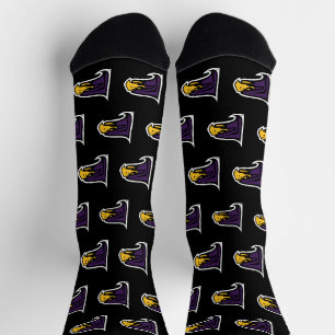 Hunter College Hawk Profil Maskottchen Socken
