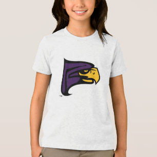 Hunter College Hawk Profil Maskottchen Tri-Blend Shirt
