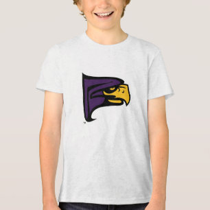 Hunter College Hawk Profil Maskottchen Tri-Blend Shirt