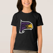 Hunter College Hawk Profil Maskottchen Tri-Blend Shirt (Vorderseite)