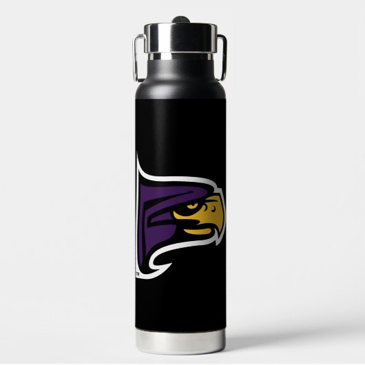 Hunter College Hawk Profil Maskottchen Trinkflasche (Vorderseite)