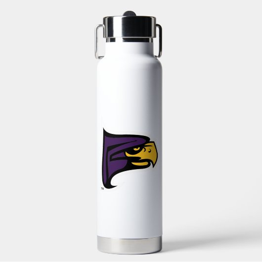 Hunter College Hawk Profil Maskottchen Trinkflasche (Vorderseite)