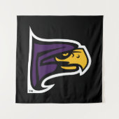 Hunter College Hawk Profil Maskottchen Wandteppich (Vorderseite)