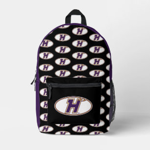 Hunter College Hawks Athletik-Logo Bedruckter Rucksack