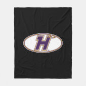 Hunter College Hawks Athletik-Logo Fleecedecke (Vorderseite)