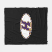 Hunter College Hawks Athletik-Logo Fleecedecke (Vorderseite (Horizontal))