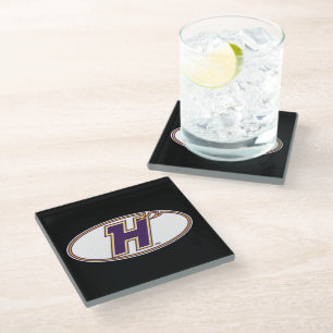 Hunter College Hawks Athletik-Logo Glasuntersetzer