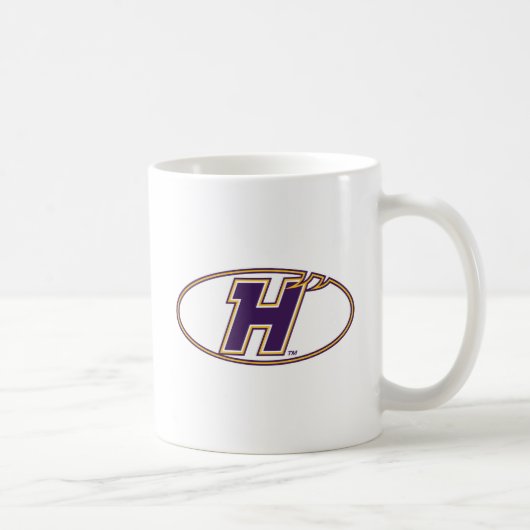 Hunter College Hawks Athletik-Logo Kaffeetasse (Rechts)